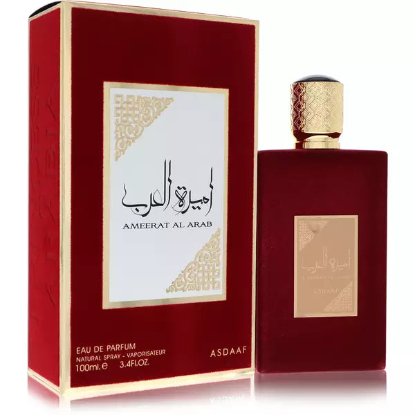 Asdaaf Ameerat Al Arab 100ml – Elegant Arabic perfume for women with floral, fruity, and musky notes.