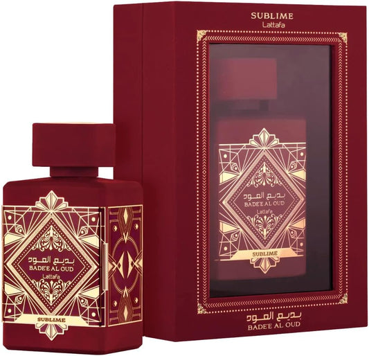 Bade'e Al Oud Sublime 100ml by Lattafa – Rich oriental perfume with oud, amber, and warm woody notes