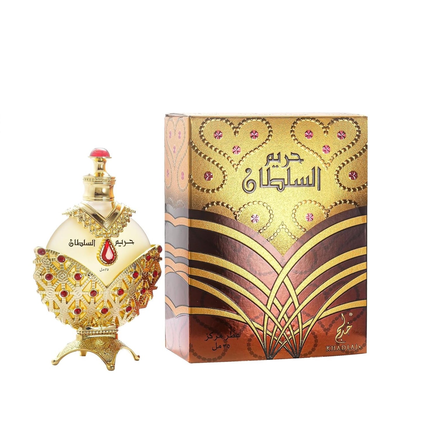 Khadlaj Hareem Al Sultan Blue 35ml – Elegant Arabic perfume with rich, long-lasting oriental notes. Available at MyAvaLove.
