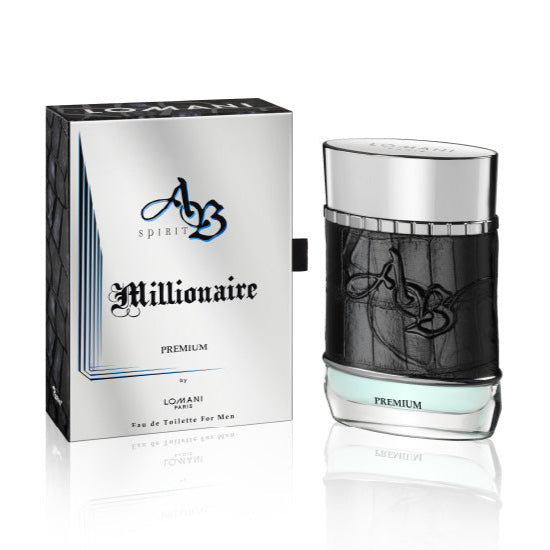 Lomani AB Spirit Millionaire Premium 100ml – Elegant and long-lasting fragrance for men. Available at MyAvaLove.