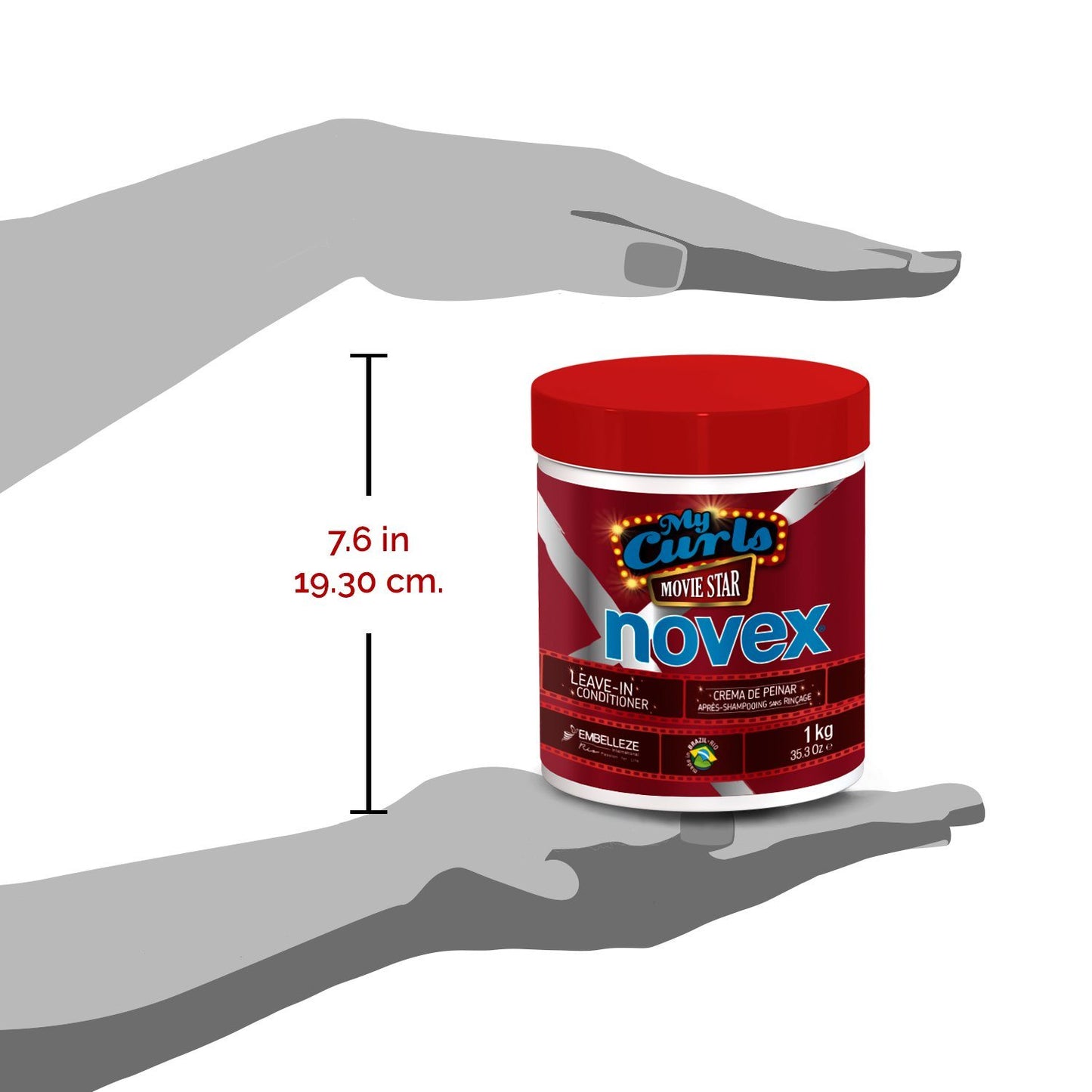 Novex My Curls Movie Star 1kg – Deep hydration and curl definition treatment for soft, shiny, and frizz-free curly hair.