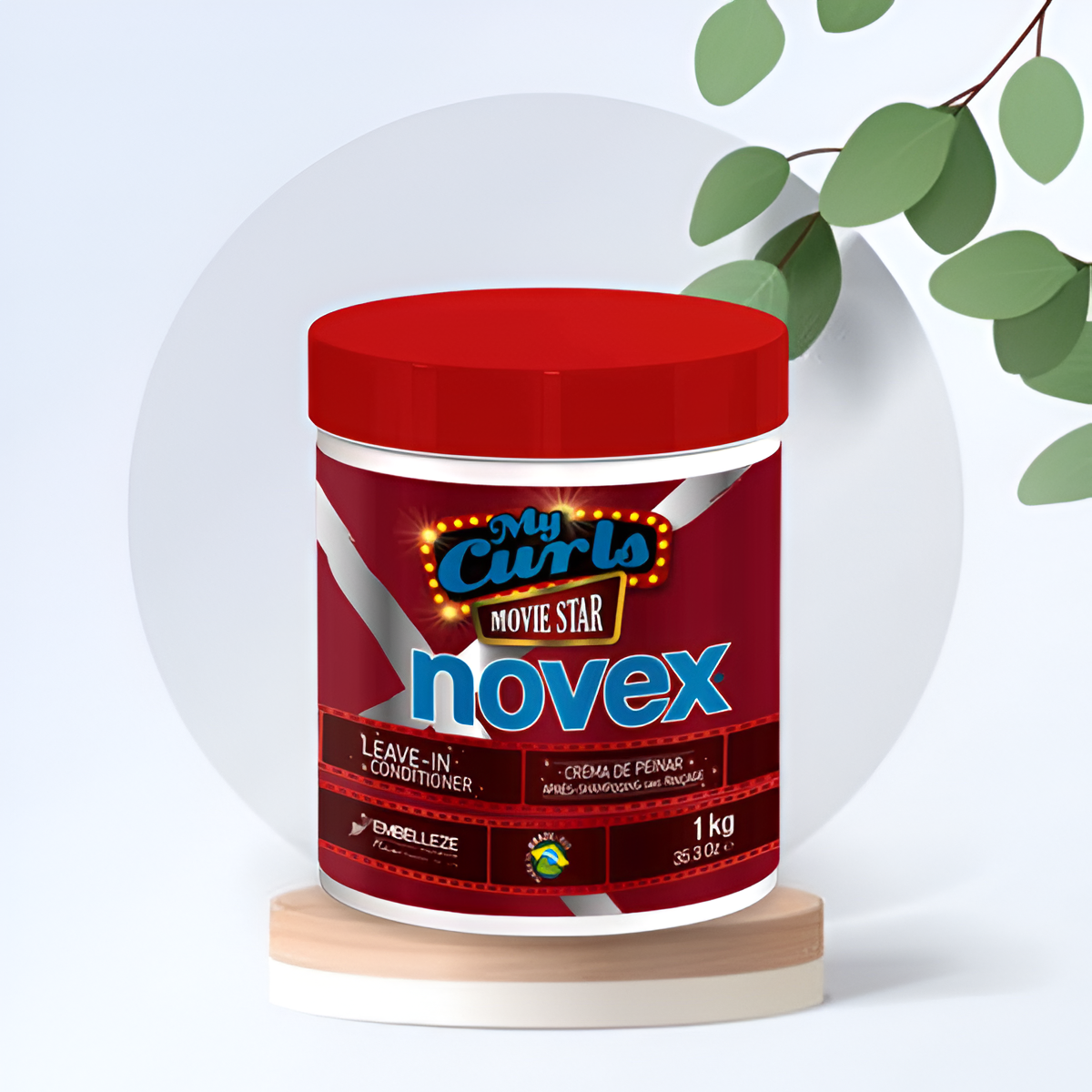 Novex My Curls Movie Star 1kg – Deep hydration and definition for curly and wavy hair, anti-frizz formula with intense shine.