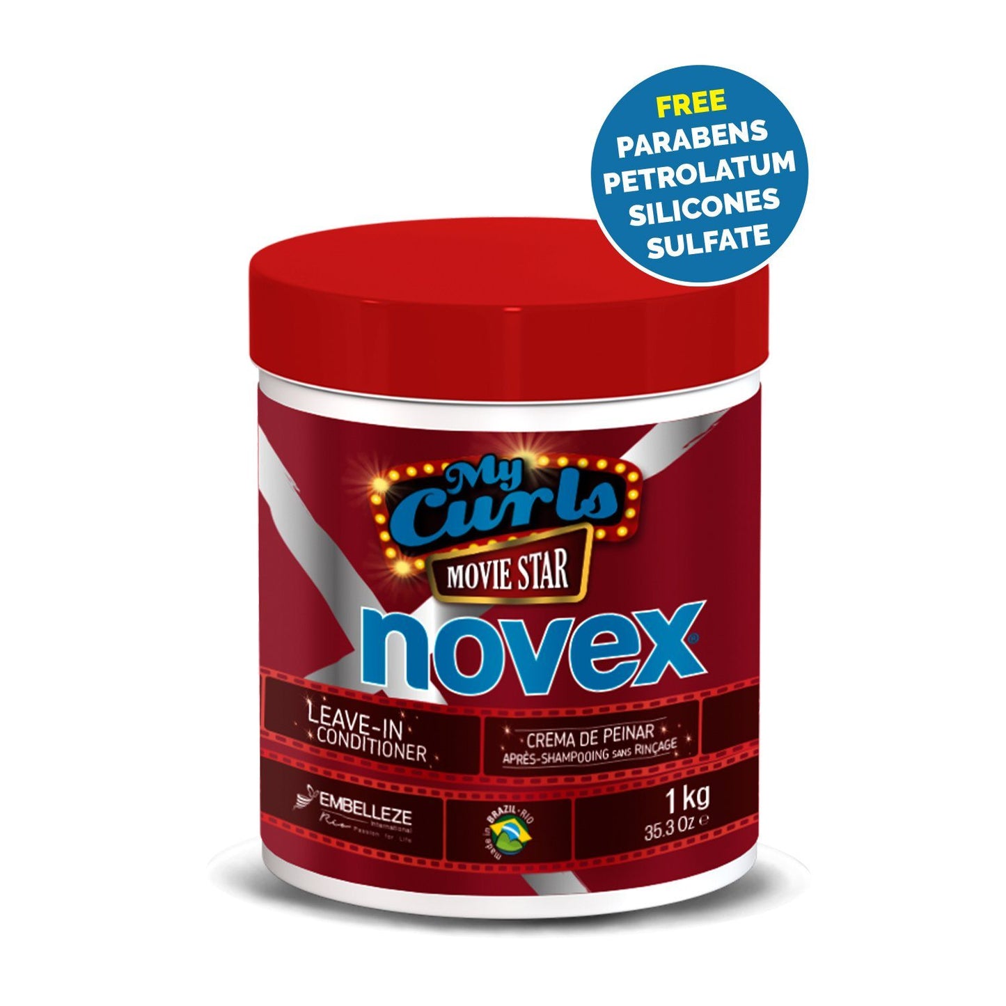 Novex My Curls Movie Star 1kg – Deep hydration and curl definition treatment for soft, shiny, and frizz-free curly hair.