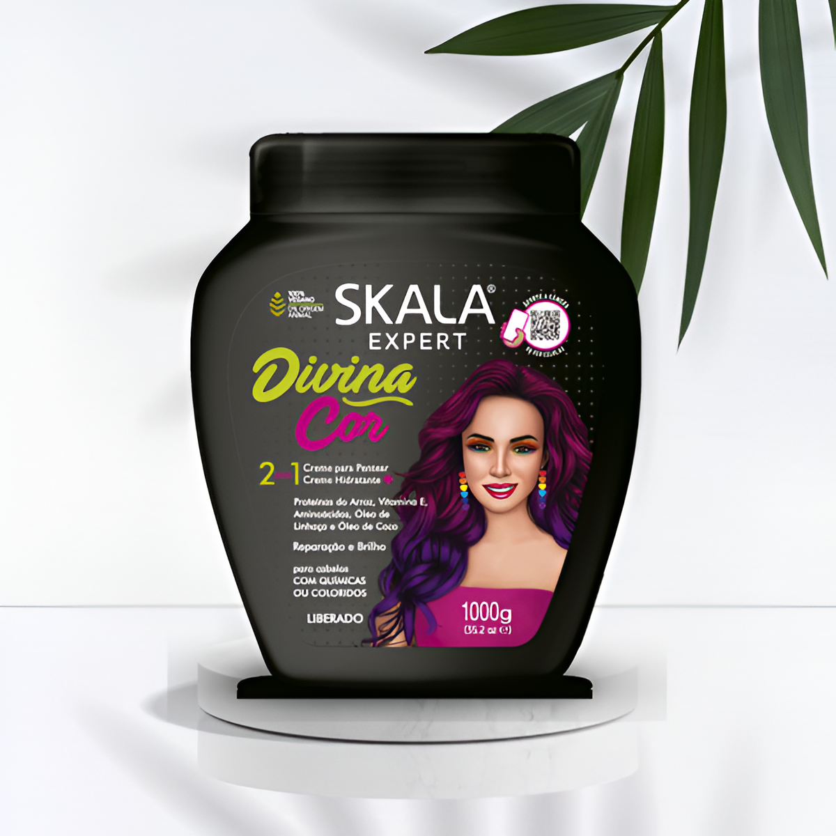 Skala Divina Cor 1000g – Nourishing hair mask for colored and protected hair.