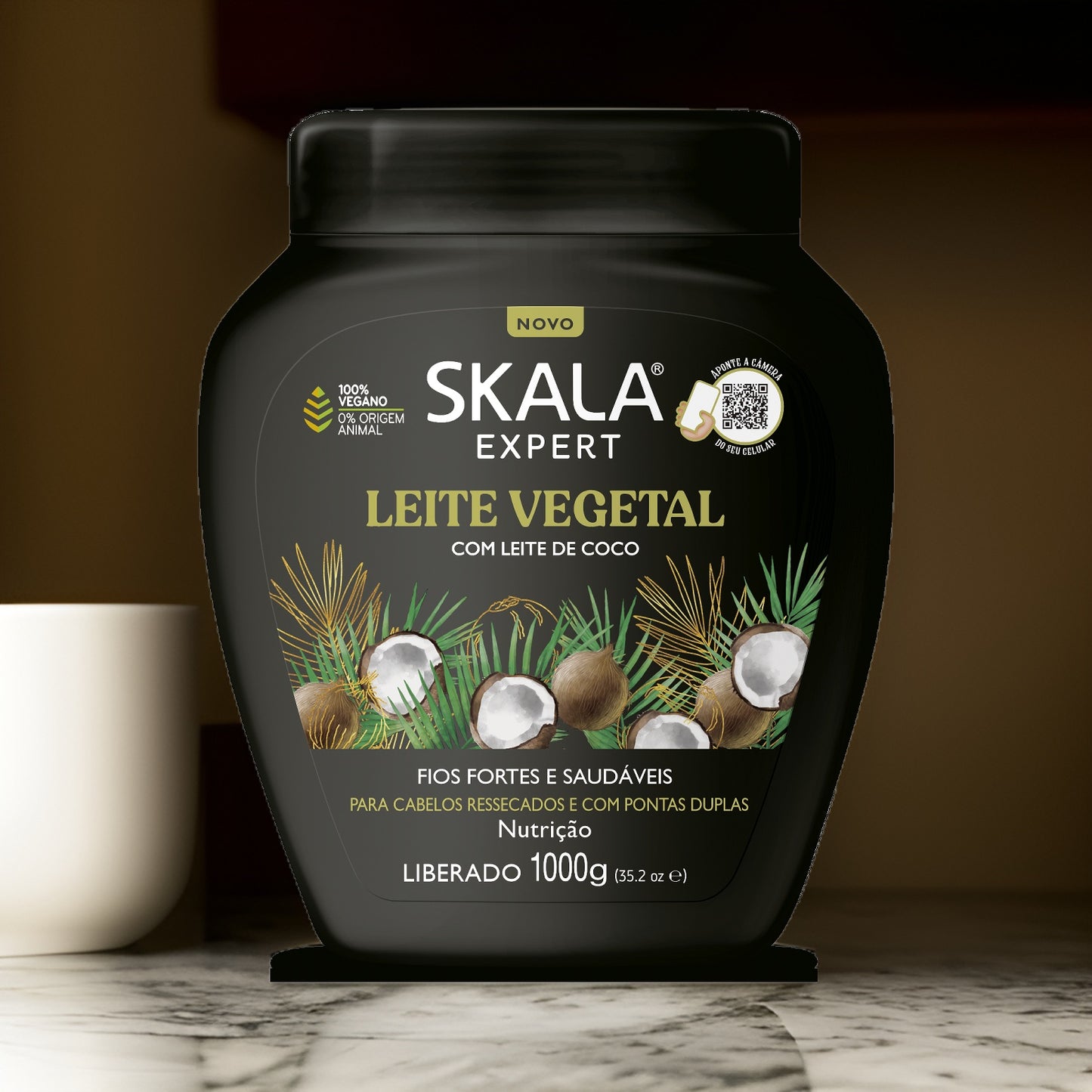 Skala Vegetable Milk with Coconut 1000g – Nourishing and hydrating hair mask for all hair types.