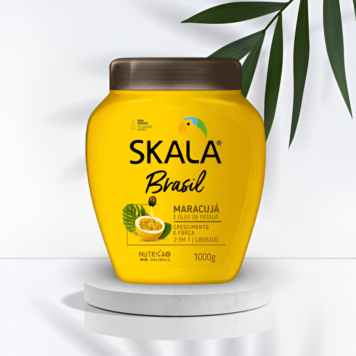 Skala Passion Fruit and Patauá Oil 1000g – Deep hydration and nourishment for stronger, healthier hair. Ideal for curly and dry hair types.