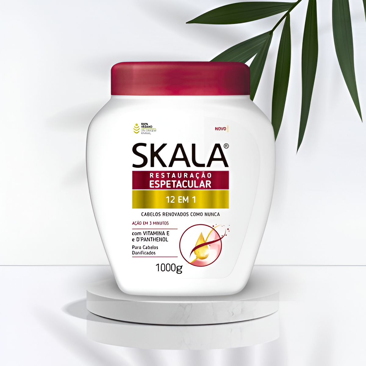 Skala Restauração Espetacular 12 in 1 Hair Mask 1000g – Intensive repair and deep nourishment for all hair types. Restores strength, shine, and hydration with 12 powerful ingredients