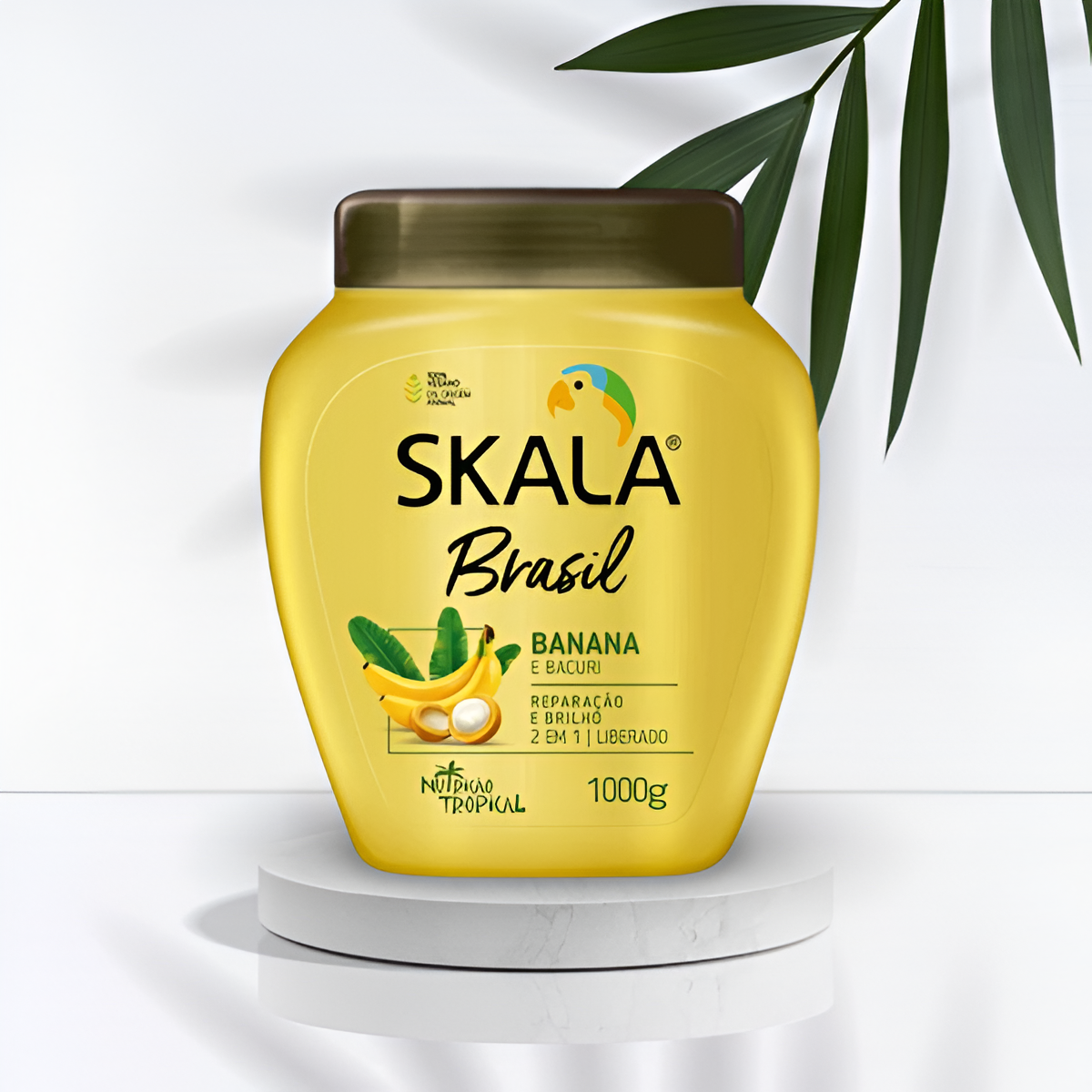 Skala Banana Hair Mask 1000g – Deeply nourishing hair treatment with banana extract for hydration, shine, and softness. Vegan formula, ideal for dry and damaged hair.