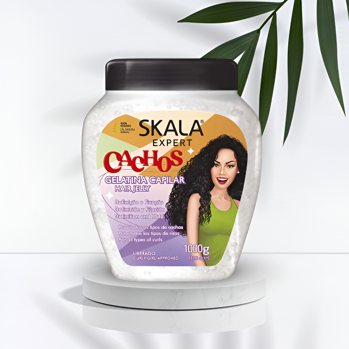 Skala Curls Hair Gelatin 1000g – Defines and hydrates curls for long-lasting bounce and shine. Vegan and sulfate-free formula