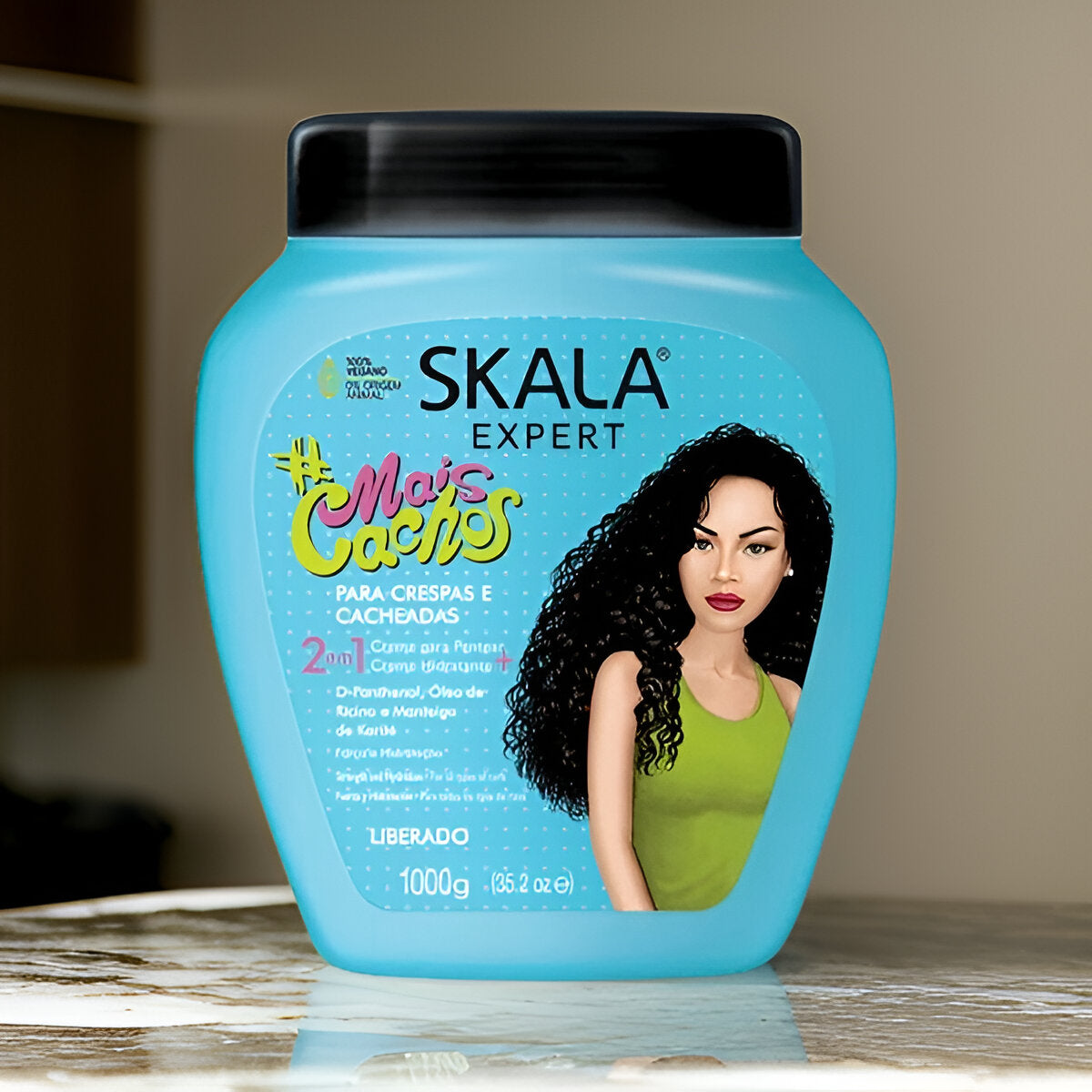 Skala Mais Cachos 1000g – Deep hydration hair mask for defined curls. Nourishing formula for curly and wavy hair, anti-frizz, and intense moisture