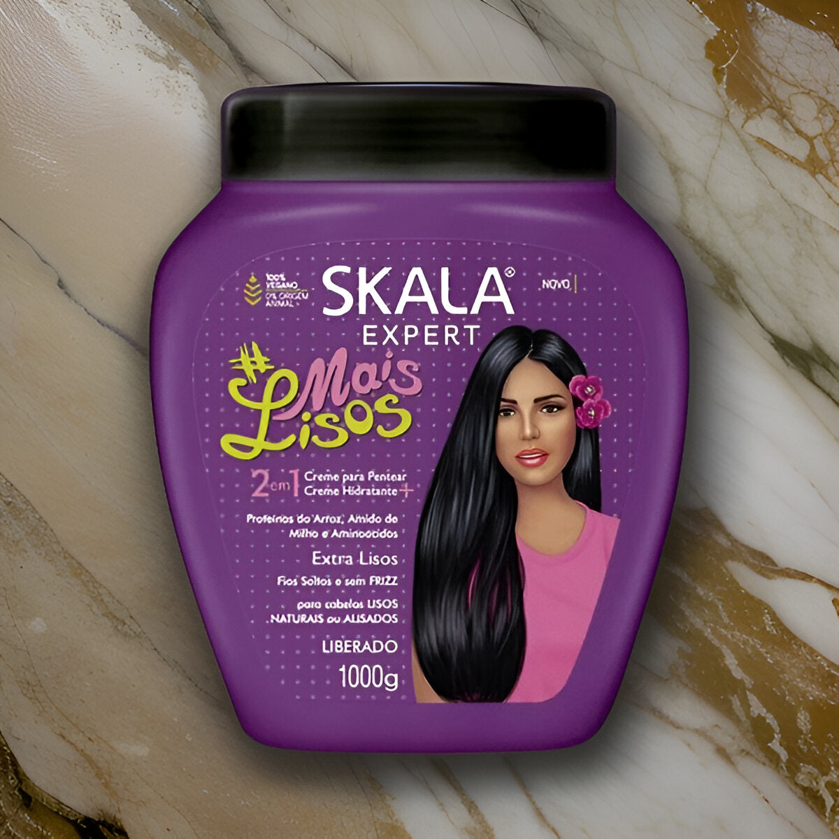Skala Mais Lisos 1000g – Hair mask for smooth, sleek, and frizz-free hair. Deep hydration and anti-frizz treatment for straight styles.