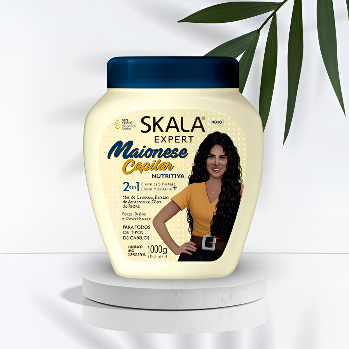 Skala Mayonnaise Capilar 1000g – Intense hydration and shine for dry and damaged hair. Nourishing formula for smooth, healthy strands.