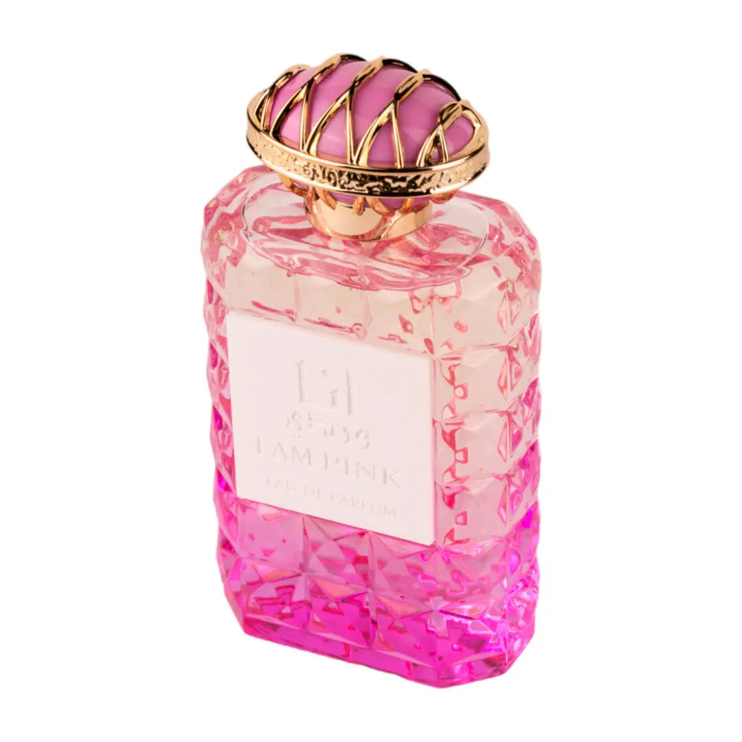 Wadi Al Khaleej I Am Pink 100ml – Elegant Arabic perfume with a floral and fresh scent.