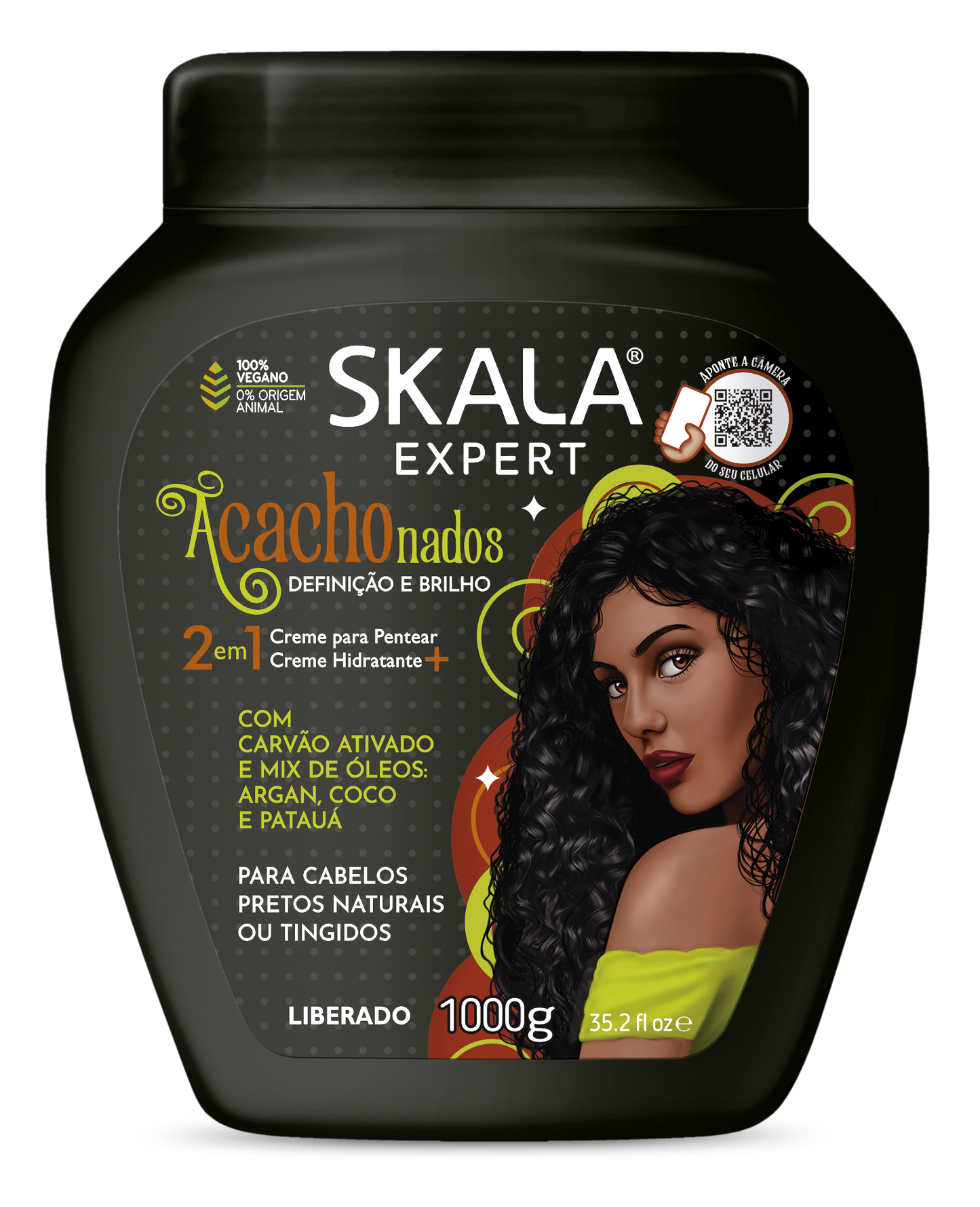 Skala Acachonados Definição e Brilho 1000g – Mascarilla capilar para rizos definidos y con brillo.