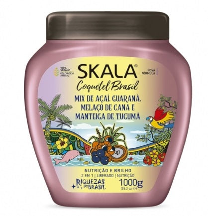 SKALA COQUETEL BRASIL MIX DE ACAL GUARANA, MELACO DE CANA E MANTEICA DE TUCUMA 1000g