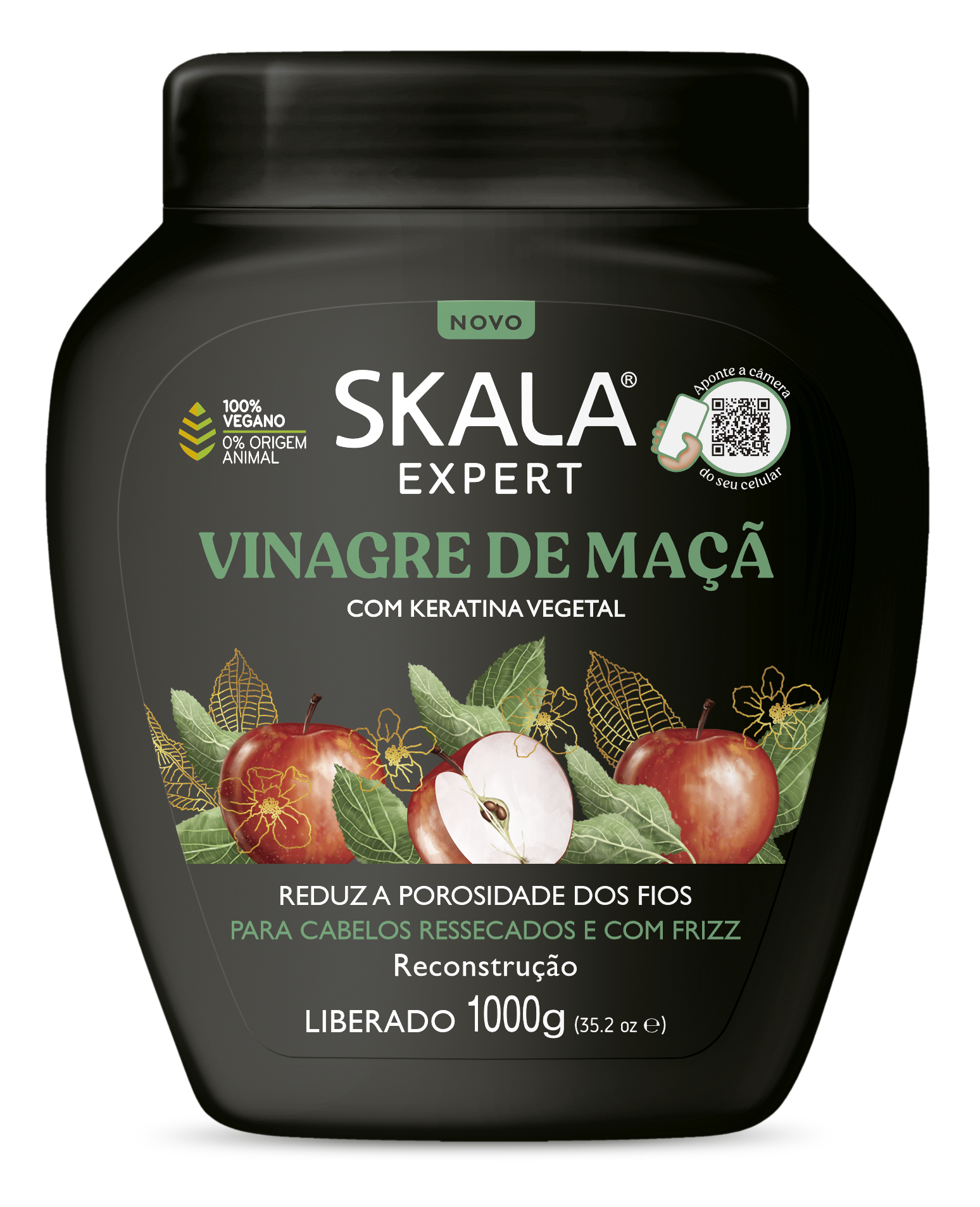 SKALA VINAGRE DE MACA COM KERATINA VEGETAL 1000g