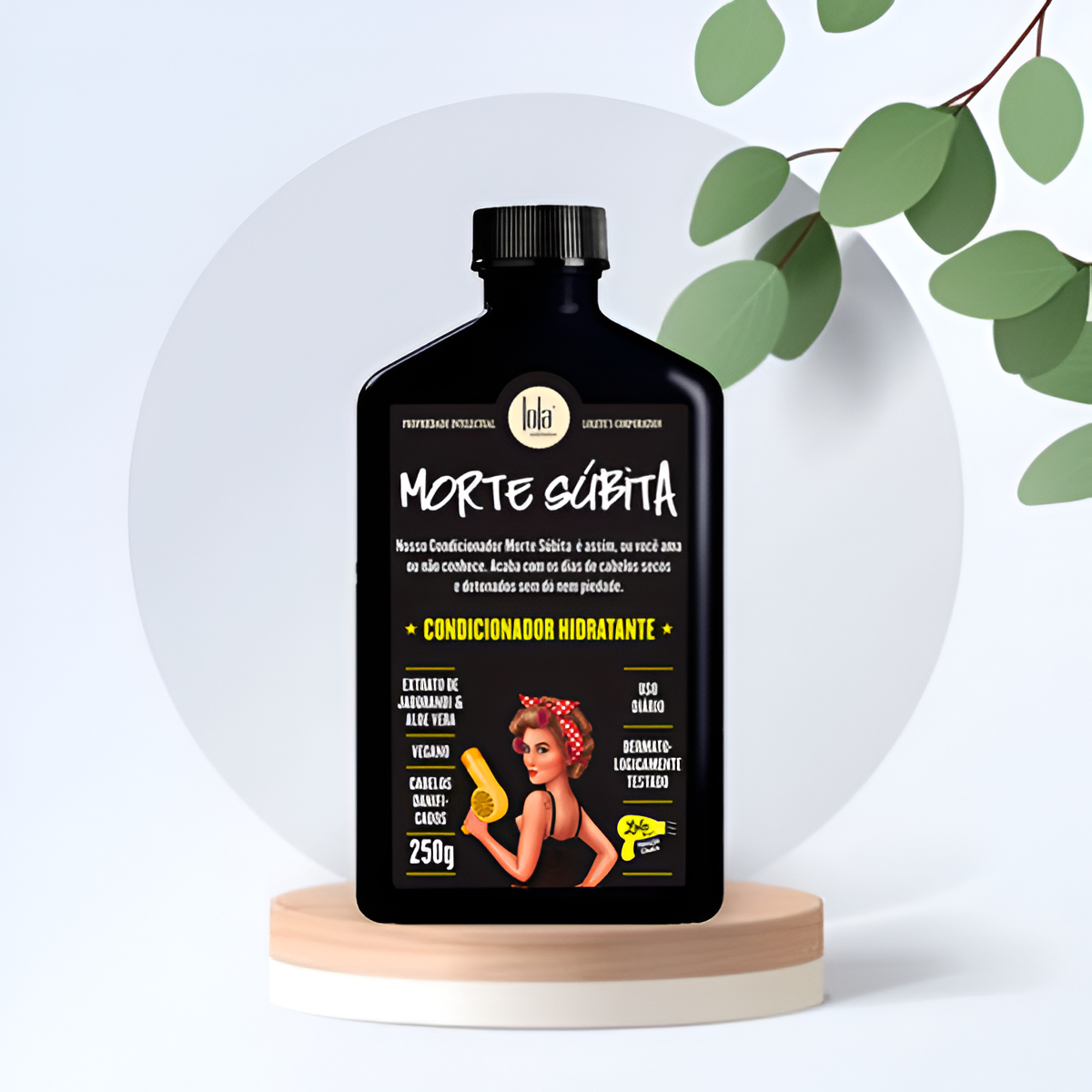 Lola Morte Súbita Conditioner 250g – Intense repair and hydration for dry, damaged hair, restoring softness and strength.