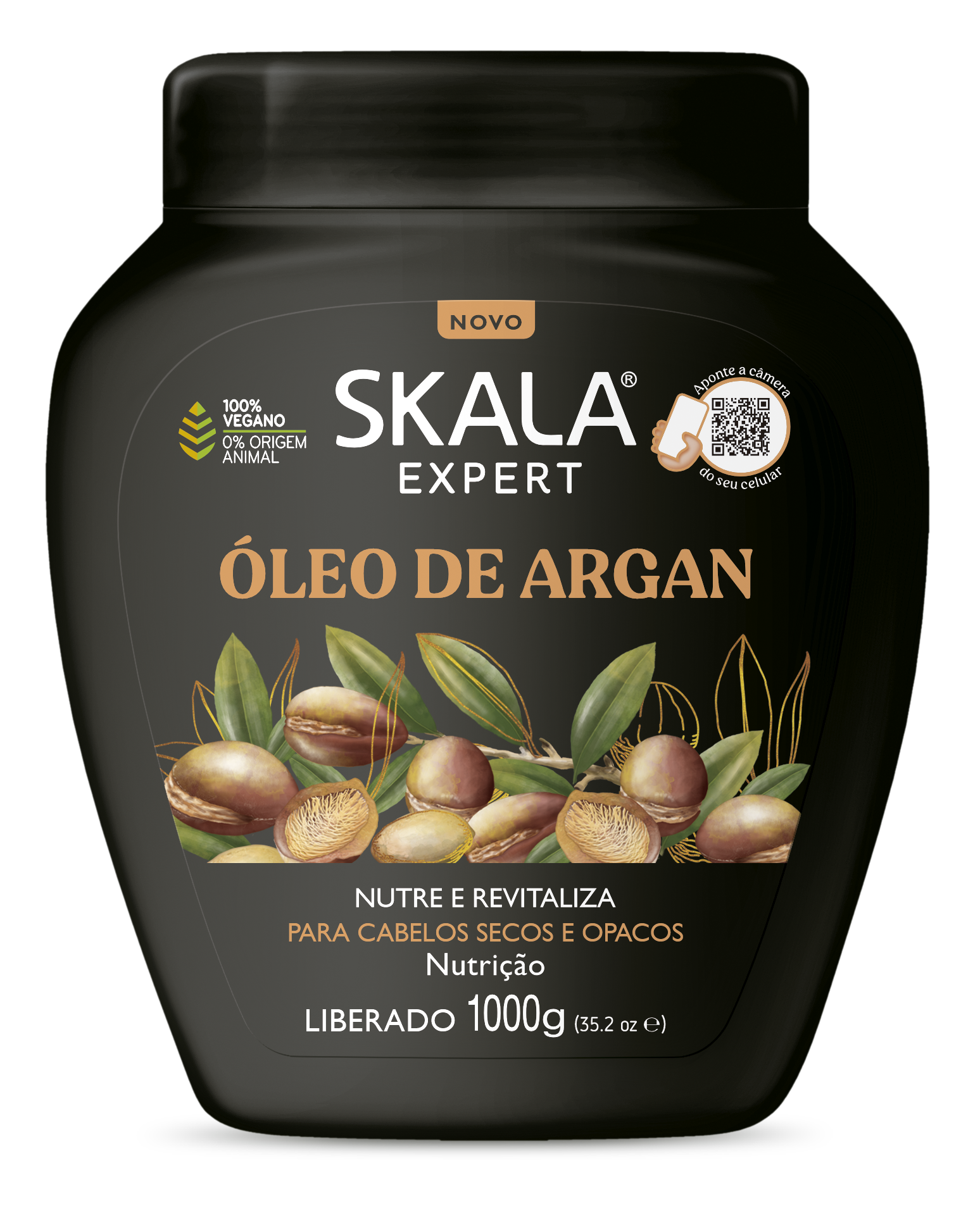 Skala Oleo de Argan 1000g – Deep treatment cream for dry and damaged hair.