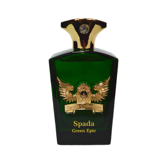 Spada Green Epic 100ml EDP – Refreshing and long-lasting fragrance with green, woody, and citrus notes. Buy now at MyAvaLove